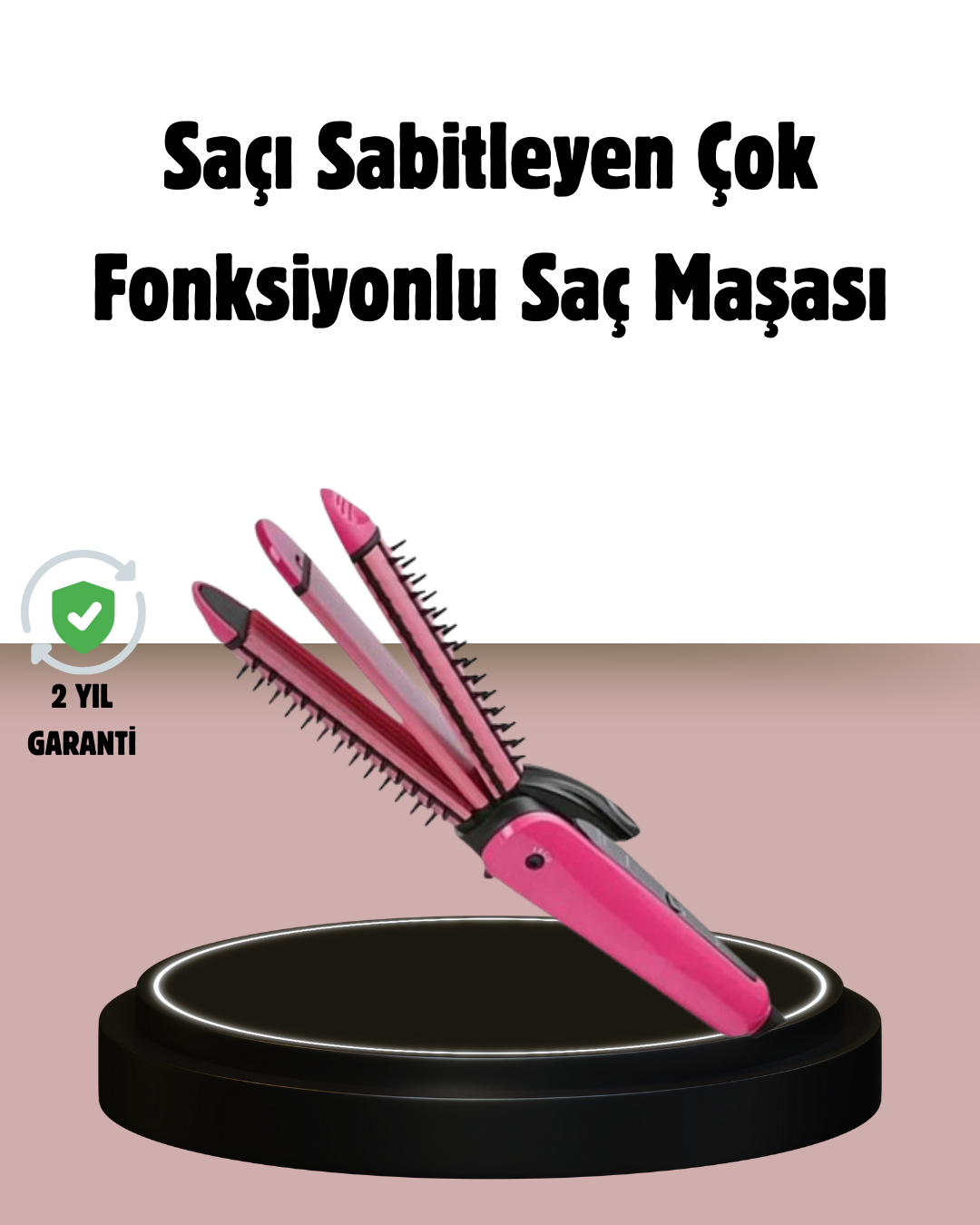 Saç Şekillendirici Maşa ve Düzleştirici 2’si 1 Arada - Lisinya