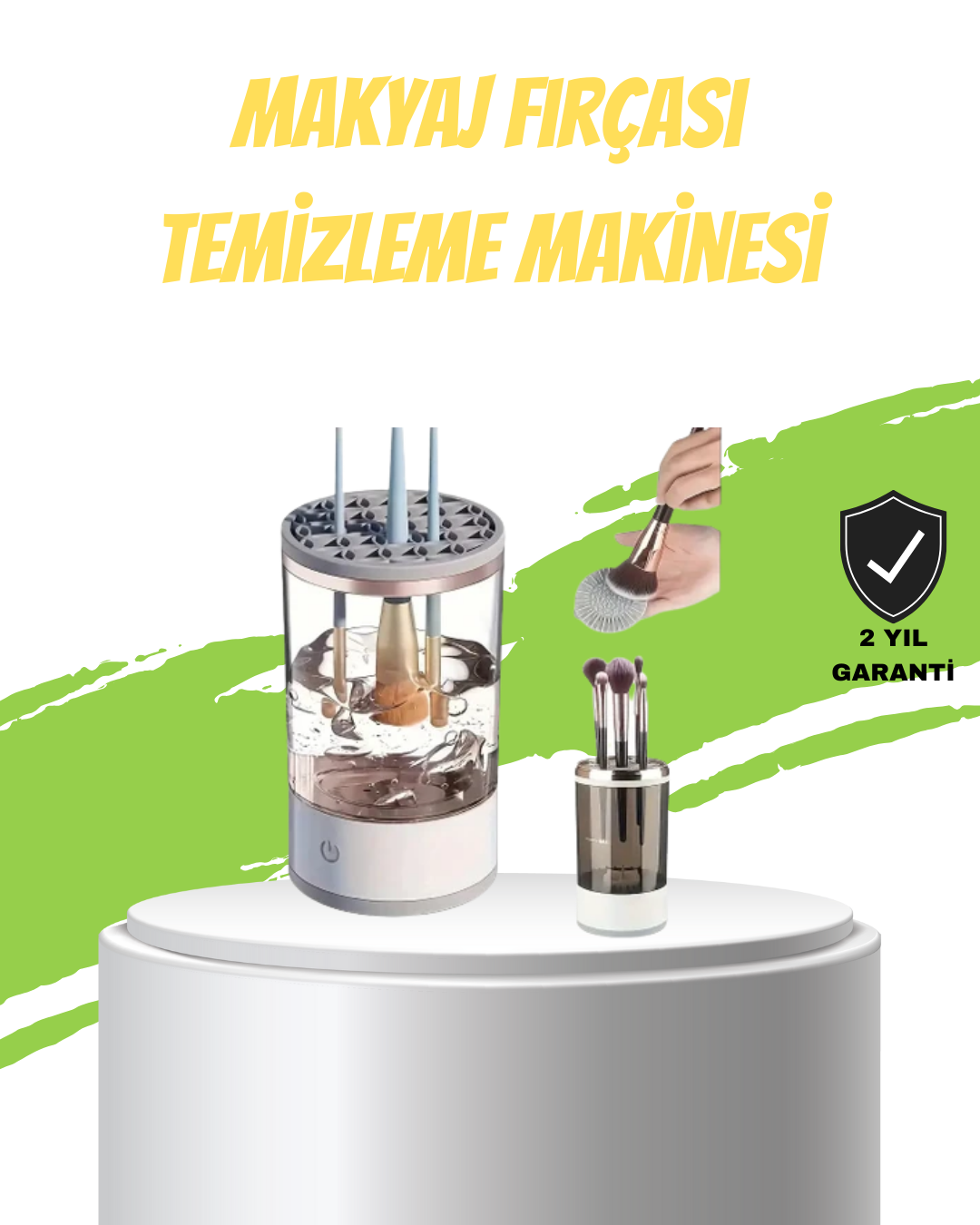 Otomatik Makyaj Fırçası Temizleyici Sonik Teknoloji USB Şarjlı - Lisinya Otomatik Makyaj Fırçası Temizleyici Sonik Teknoloji USB Şarjlı - Lisinya