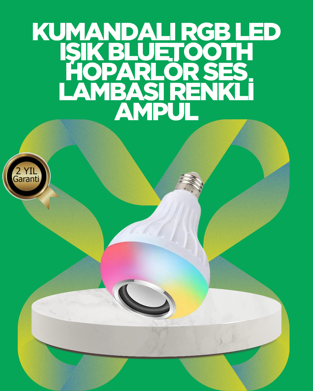 Bluetooth Hoparlörlü LED Ampul – 12W Enerji Tasarruflu - Lisinya