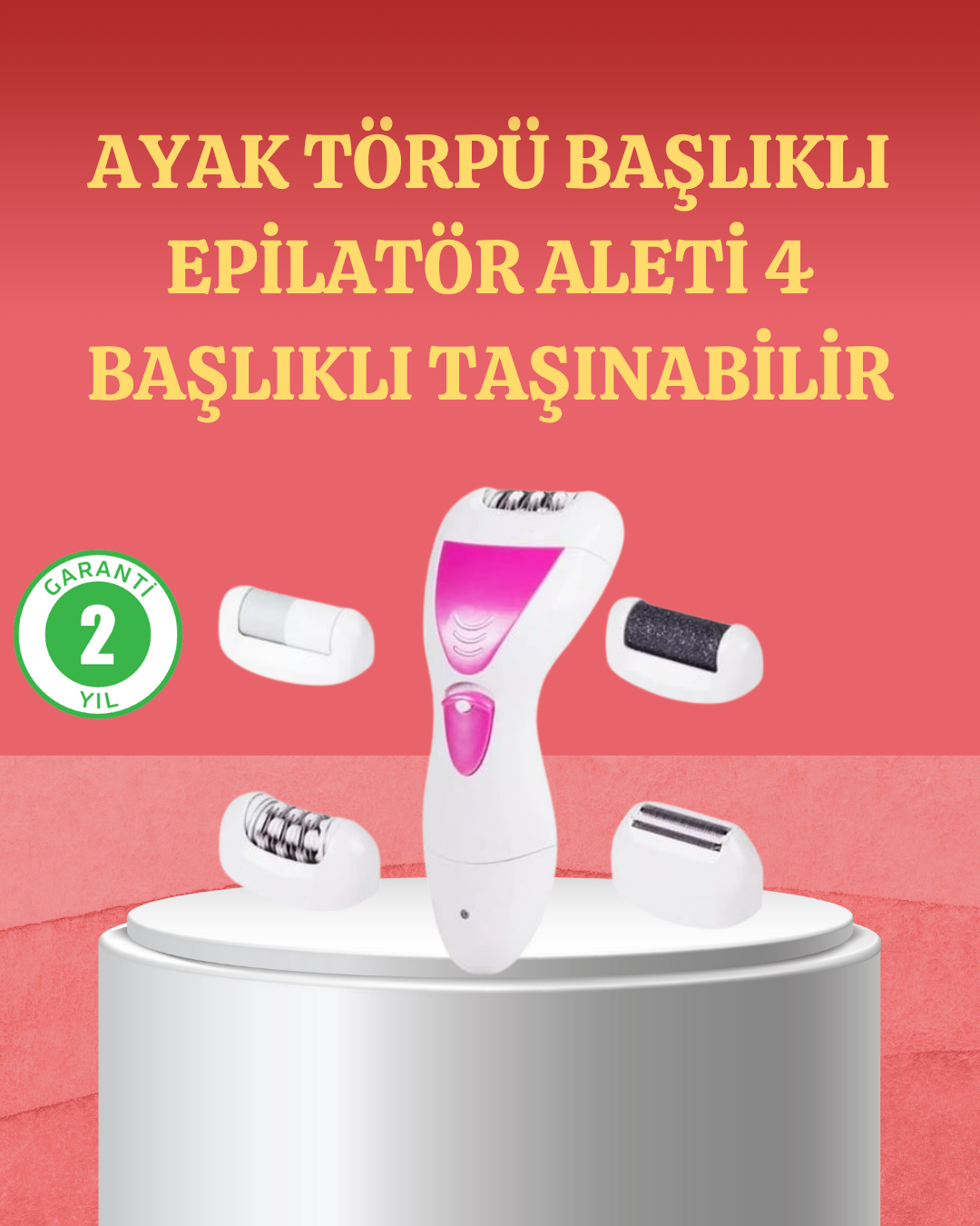 4 Başlıklı Kablosuz Şarjlı Epilasyon Cihazı - Lisinya