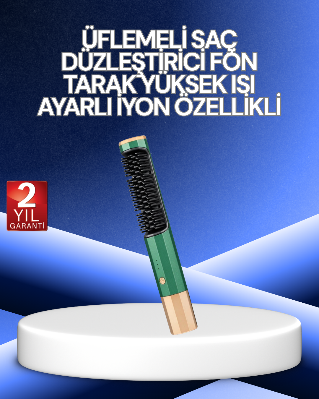 3’ü 1 Arada Saç Şekillendirme Seti – Kurutma, Düzleştirme, Tarama - Lisinya
