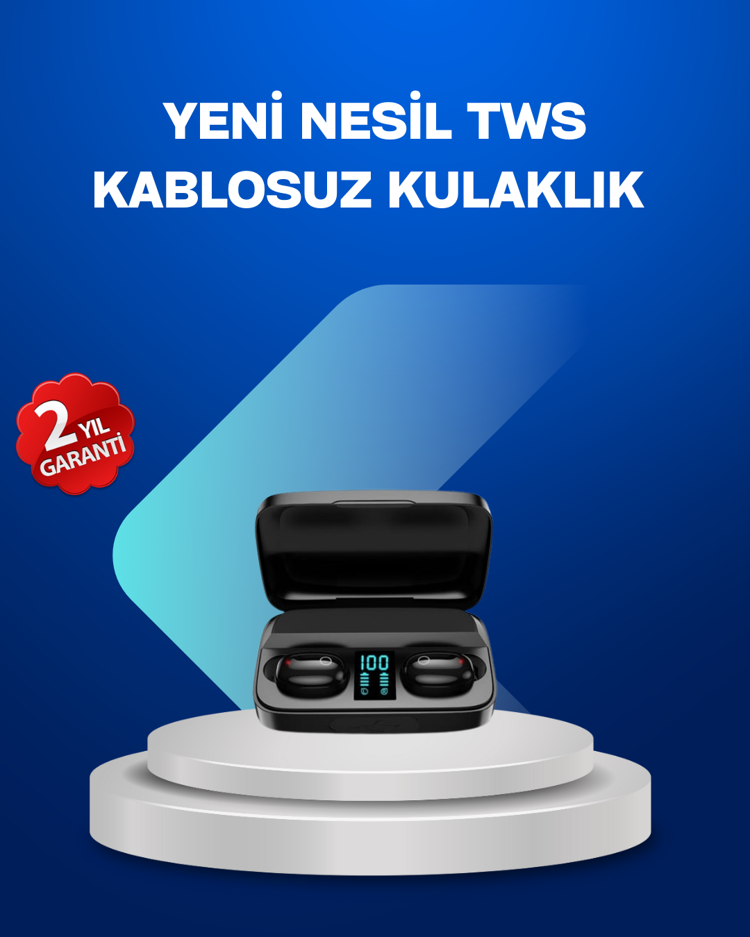 A10s TWS Bluetooth 5.0 Kablosuz Kulaklık 1800 mAh Şarj Kutulu - Lisinya