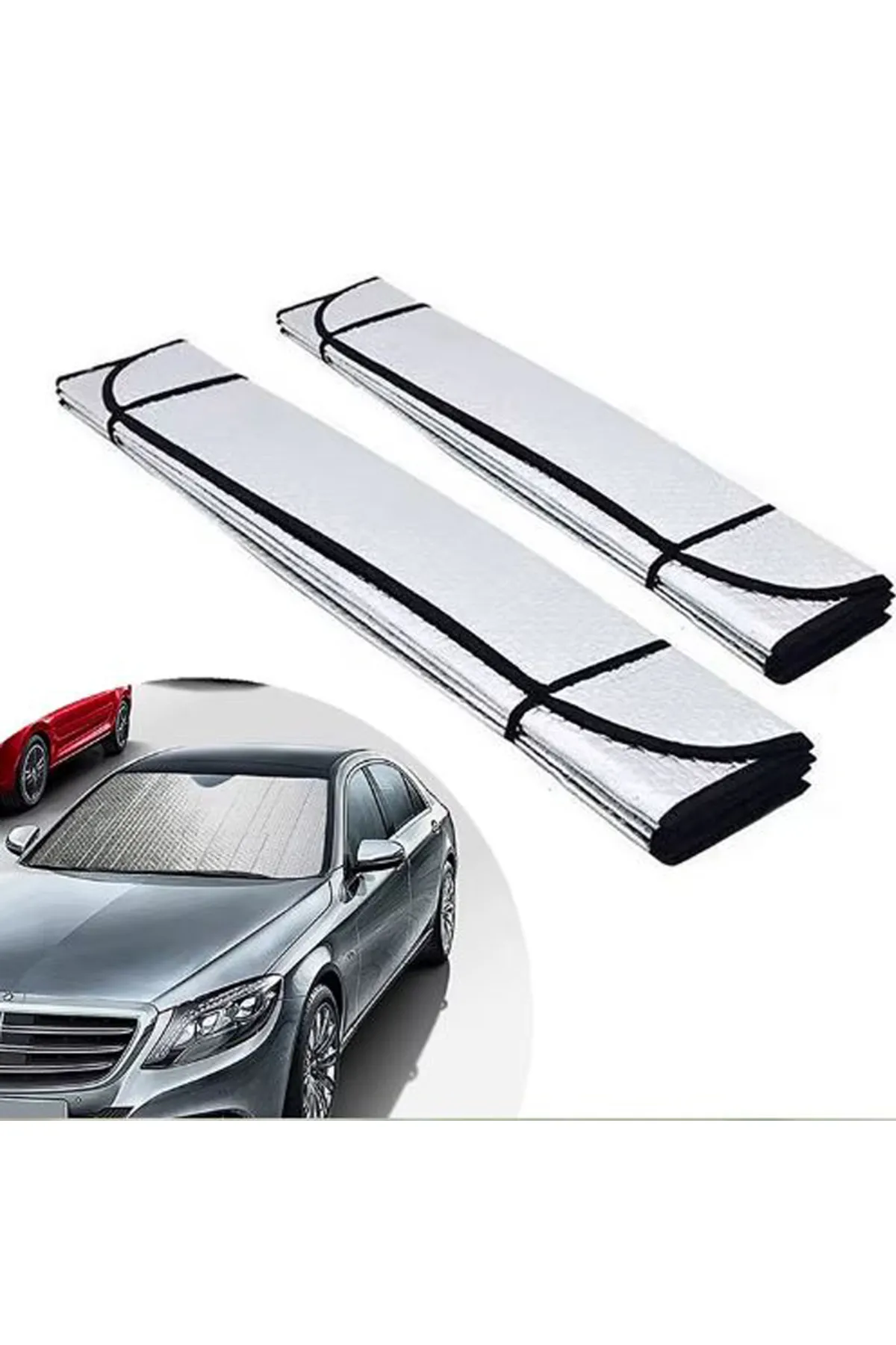 Oto Ön Cam Güneşlik Katlanabilir UV Koruyucu Renault Megane Hyundai i20 Opel Astra Toyota Corolla - Lisinya