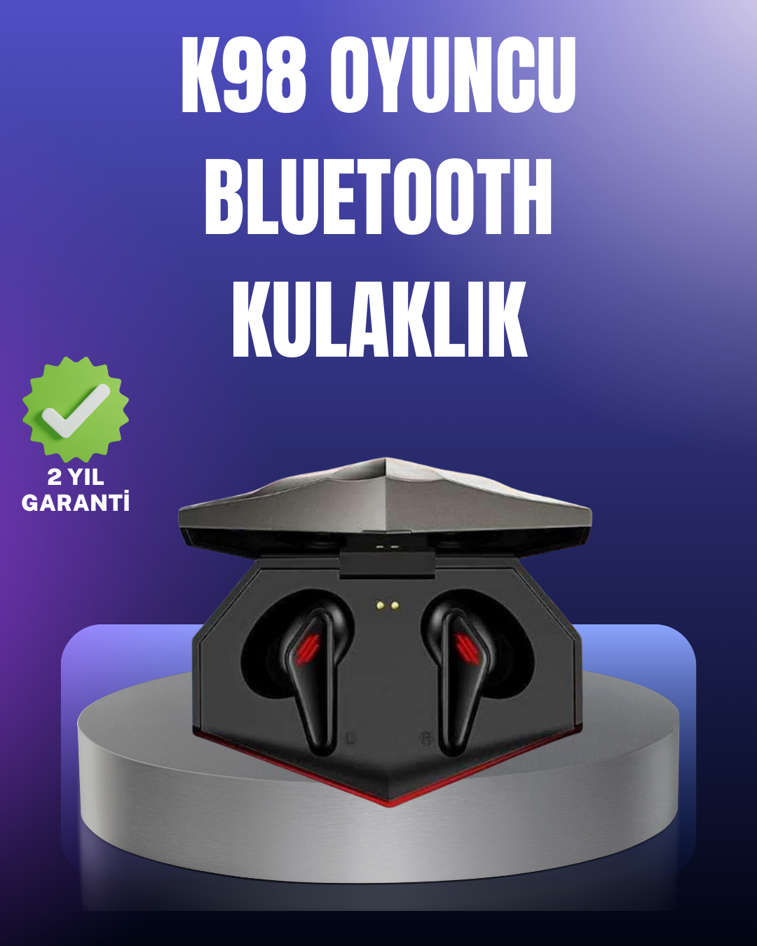 Bluetooth 5.0 Kablosuz Gaming Kulaklık Suya Dayanıklı - Lisinya