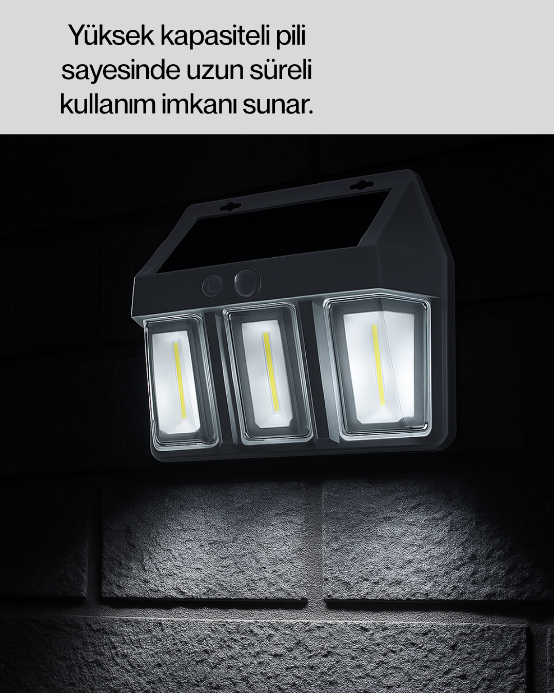 Suya Dayanıklı Solar Duvar Lambası – Akıllı Gece Sensörlü Işık - Lisinya