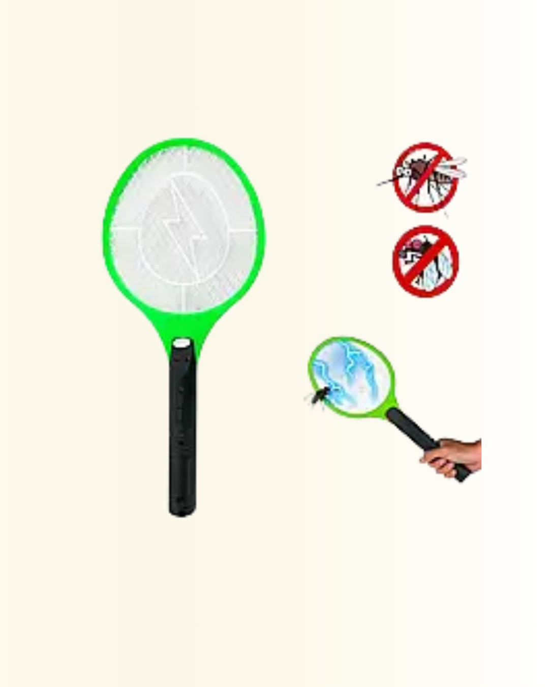 Pil ile Çalışan Elektrikli Sivrisinek Raketi | Kimyasal İçermeyen Hijyenik Çözüm - Lisinya