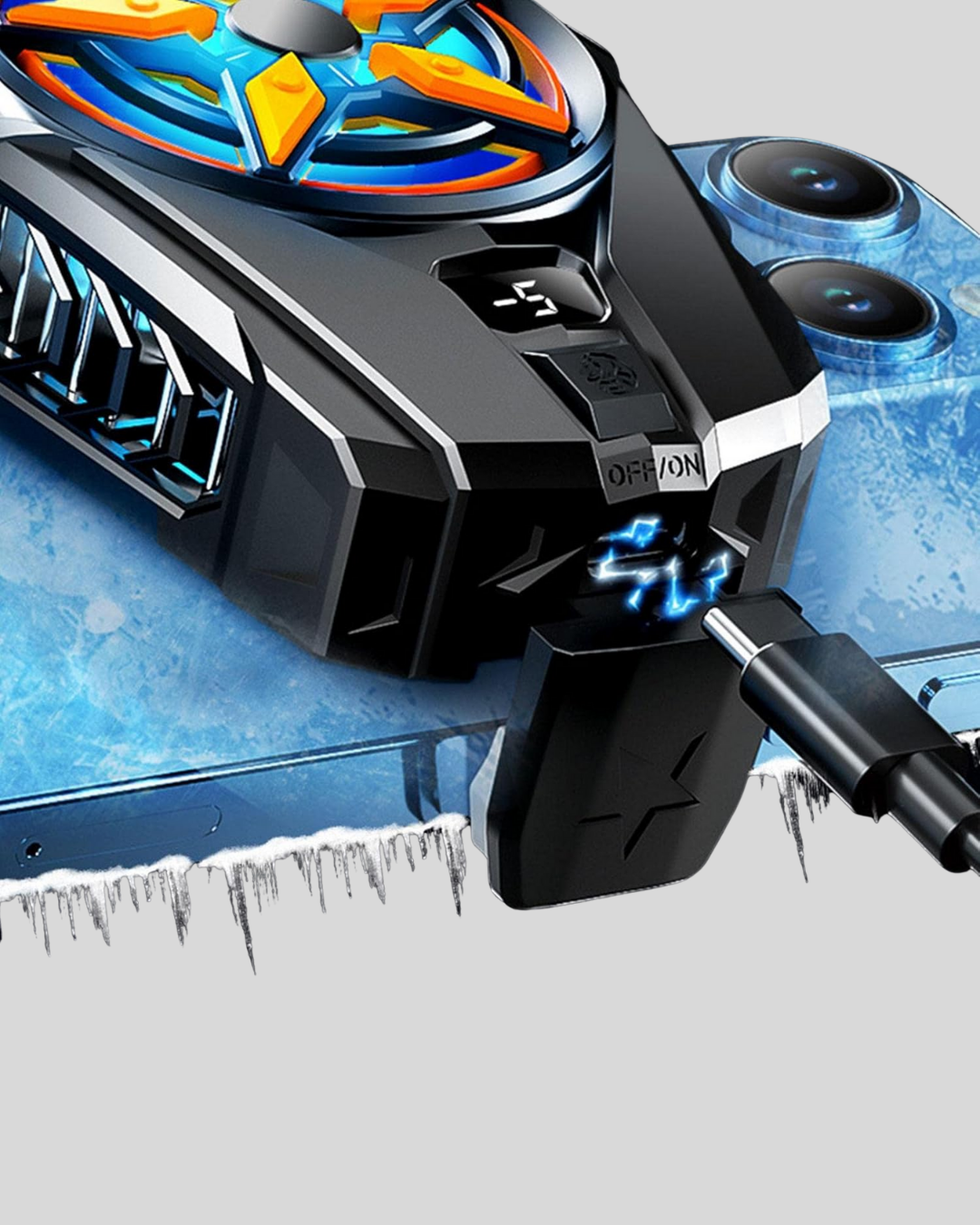 Evrensel Uyumlu Type-C Şarjlı Cep Telefonu Radyatörü - Lisinya