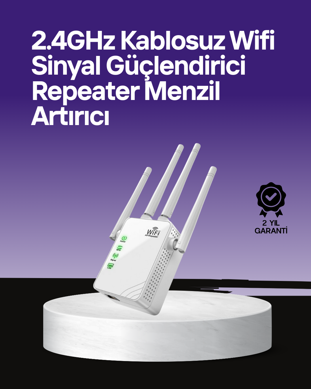 WPS Destekli 2.4GHz + 5GHz WiFi Sinyal Güçlendirici - Lisinya WPS Destekli 2.4GHz + 5GHz WiFi Sinyal Güçlendirici - Lisinya