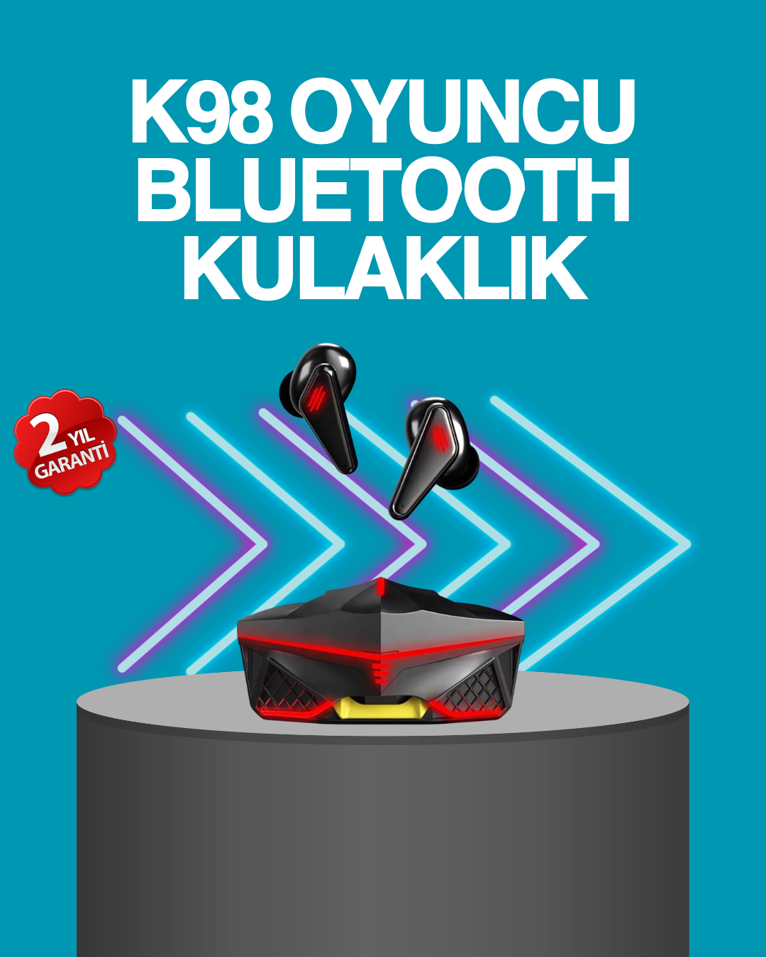 Kablosuz Bluetooth 5.0 Metal Kasa Gaming Kulaklık - Lisinya