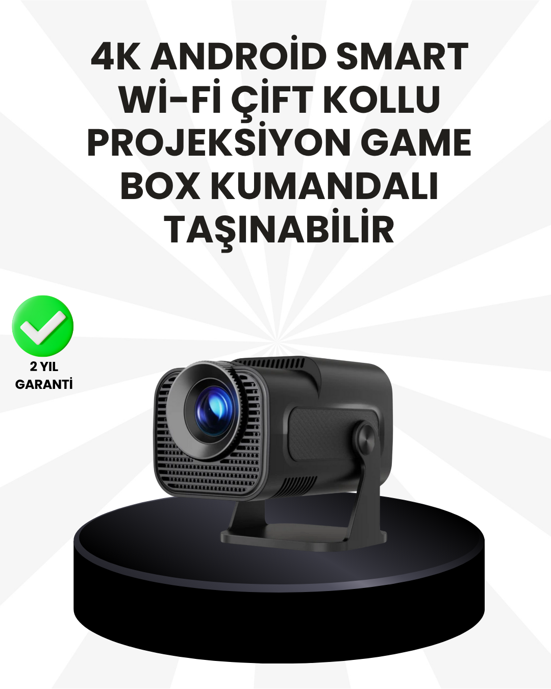 WiFi6 ve Bluetooth 5.4 Destekli LED Projektör - HCS350pro - Lisinya WiFi6 ve Bluetooth 5.4 Destekli LED Projektör - HCS350pro - Lisinya