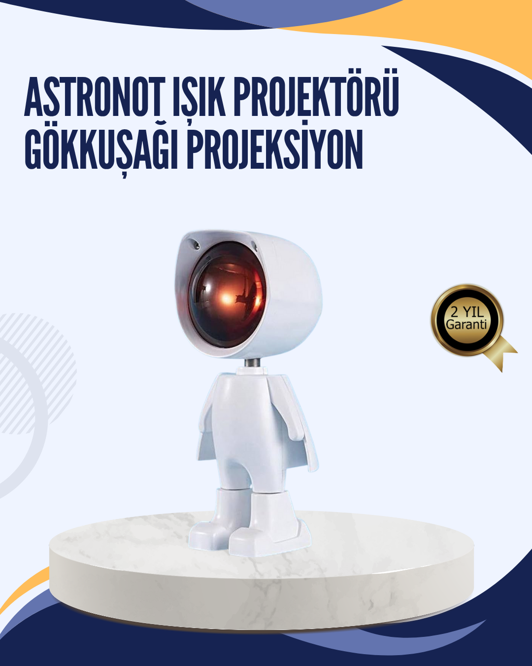 Gün Batımı Efekti Sunan Astronot LED Masa Lambası - Lisinya