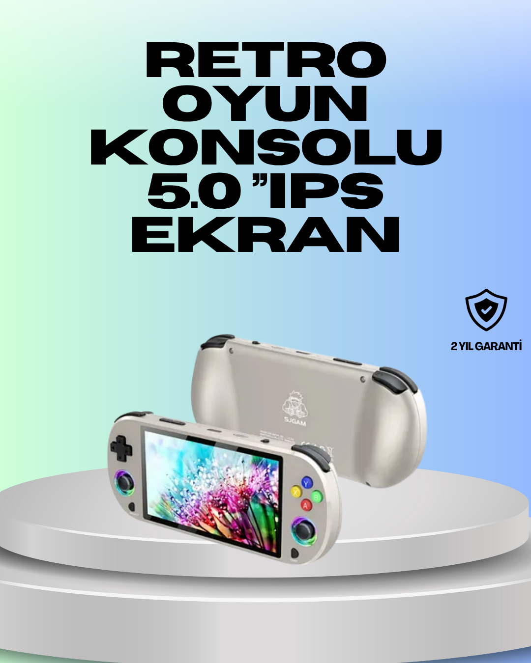 RGB Işıklı Joystickli El Tipi Oyun Cihazı - Lisinya