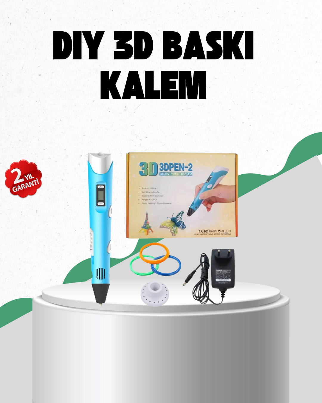 Profesyonel ve Hobi İçin 3D Modelleme Kalemi - Lisinya