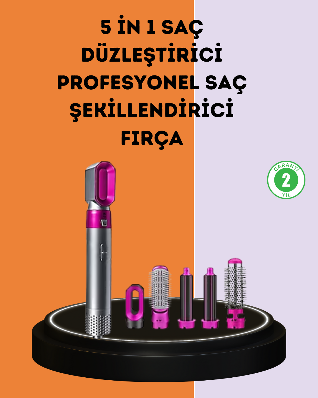 Çok Fonksiyonlu Saç Kurutma ve Şekillendirme Makinesi 5 Başlık - Lisinya