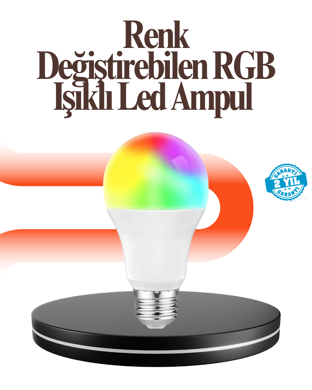Renk Değiştiren RGB LED Ampul 16 Renk Uzaktan Kumandalı 2025 Model - Lisinya Renk Değiştiren RGB LED Ampul 16 Renk Uzaktan Kumandalı 2025 Model - Lisinya