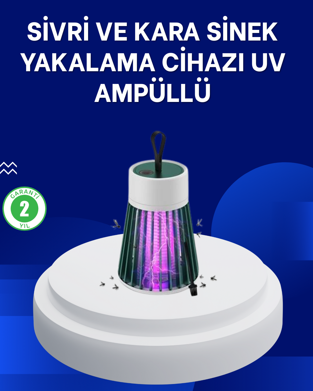 2’si 1 Arada LED Işıklı Elektrikli Böcek Öldürücü - Lisinya 2’si 1 Arada LED Işıklı Elektrikli Böcek Öldürücü - Lisinya