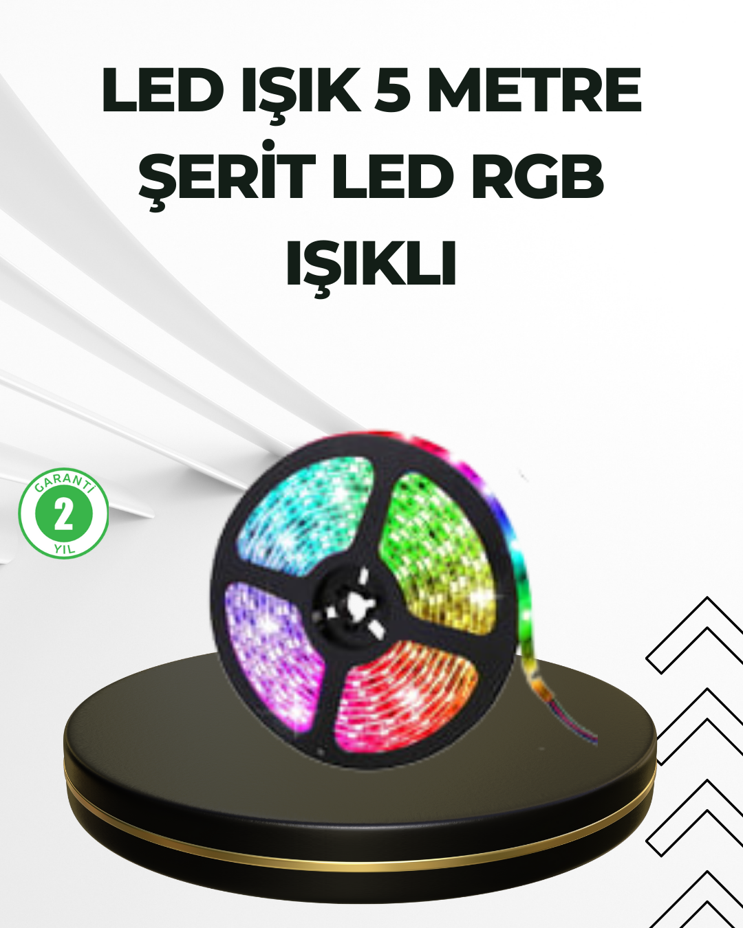 Dekoratif Kumandalı Şerit LED 5 Metre - Lisinya Dekoratif Kumandalı Şerit LED 5 Metre - Lisinya