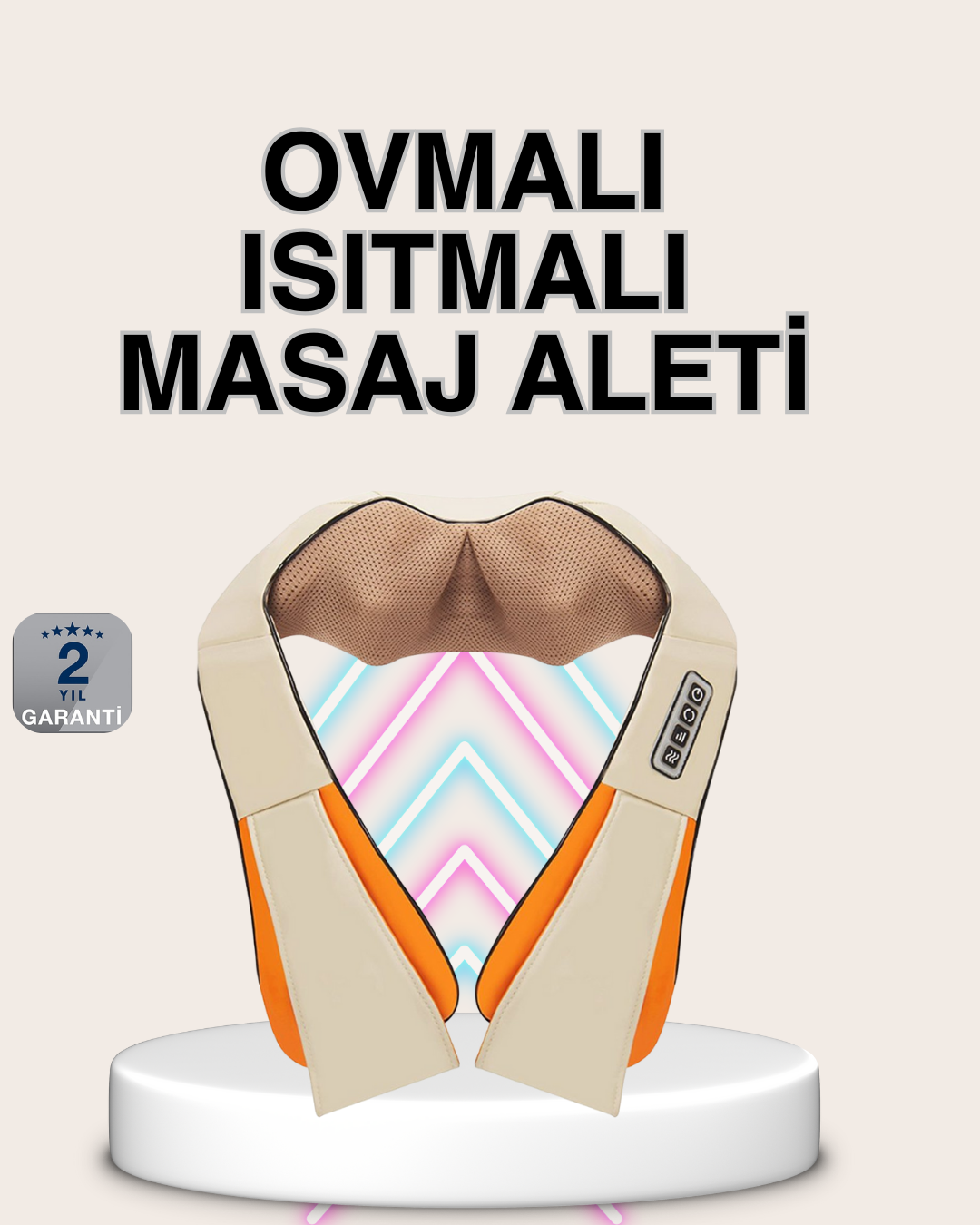 Bel Omuz Boyun Masaj Aleti Ovmalı Isıtmalı Kas Yorgunluğu Giderici - Lisinya