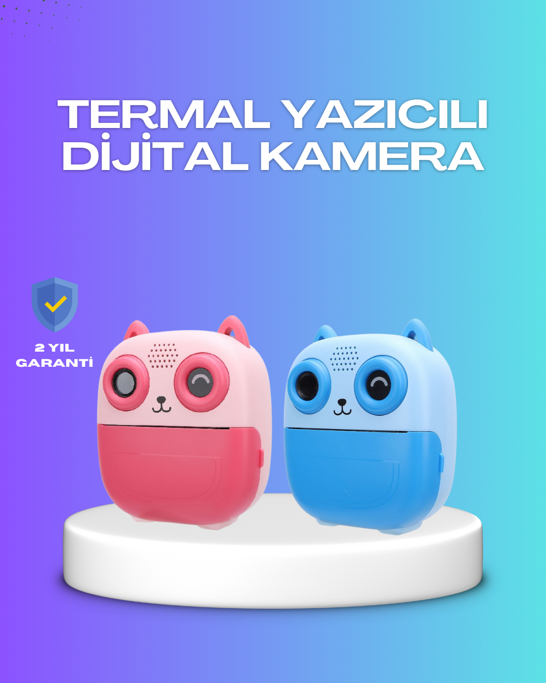 2.4 İnç Ekranlı Çocuk Fotoğraf Makinesi 6X Zoom Özellikli - Lisinya