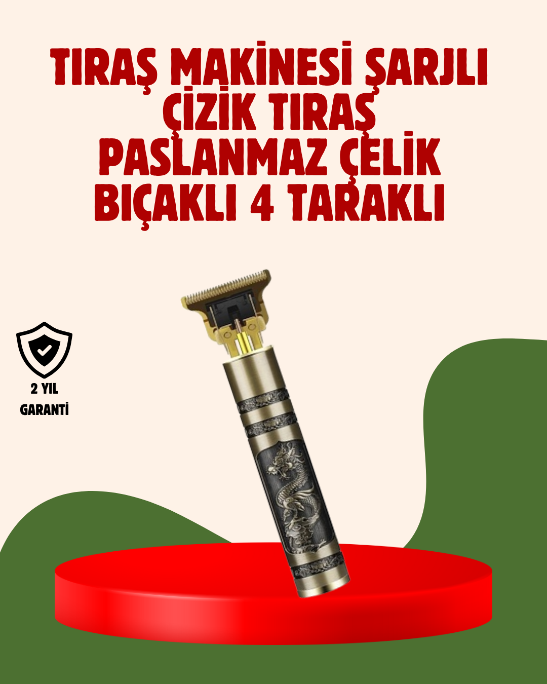 USB Şarjlı Kablosuz Saç Kesme Cihazı - Lisinya