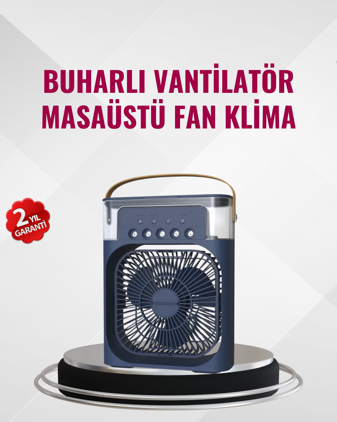 Enerji Tasarruflu Sessiz Çalışan Taşınabilir Soğutma Fanı - Lisinya