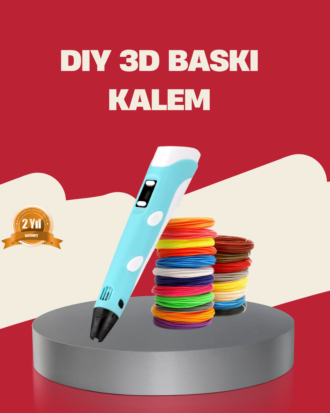 Çocuklar İçin Güvenli 3D Yazıcı Kalem - Lisinya