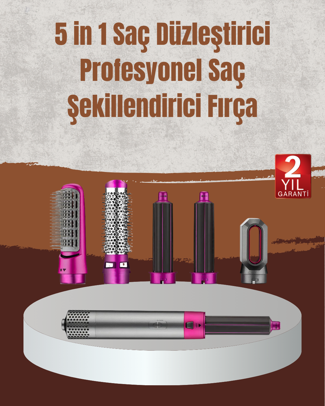 Hızlı Kurutma ve Bukle Yapma Özellikli Saç Şekillendirme Cihazı - Lisinya
