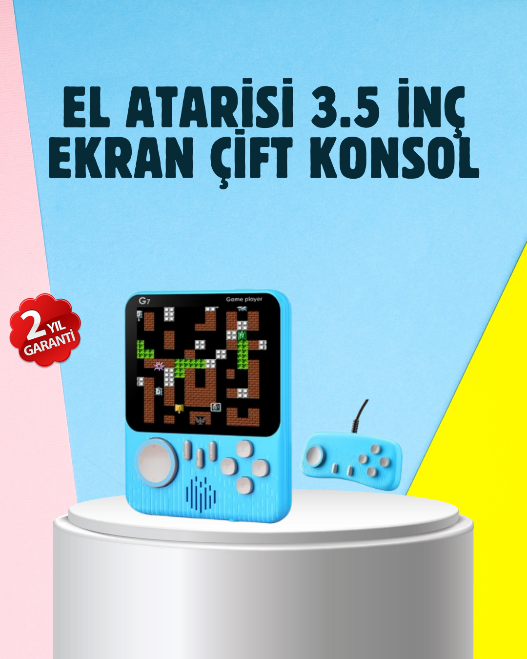666 Klasik Oyunlu Mini Retro Konsol – Büyük Ekran Desteği - Lisinya