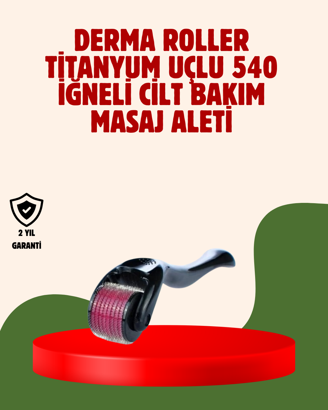Dermaroller 1 mm Akne İzleri ve Çatlak Giderici Cilt Bakım Aleti - Lisinya Dermaroller 1 mm Akne İzleri ve Çatlak Giderici Cilt Bakım Aleti - Lisinya