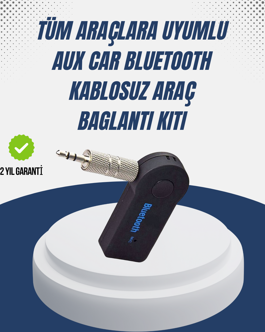 Bluetooth Destekli AUX Müzik ve Konuşma Cihazı - Lisinya