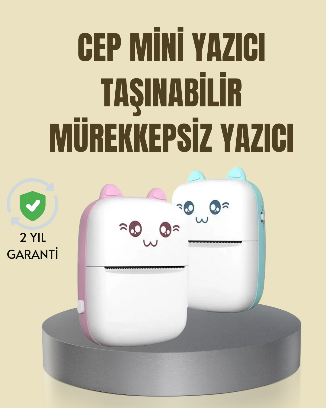 Taşınabilir Mini Termal Yazıcı 200 DPI Bluetooth Bağlantılı - Lisinya