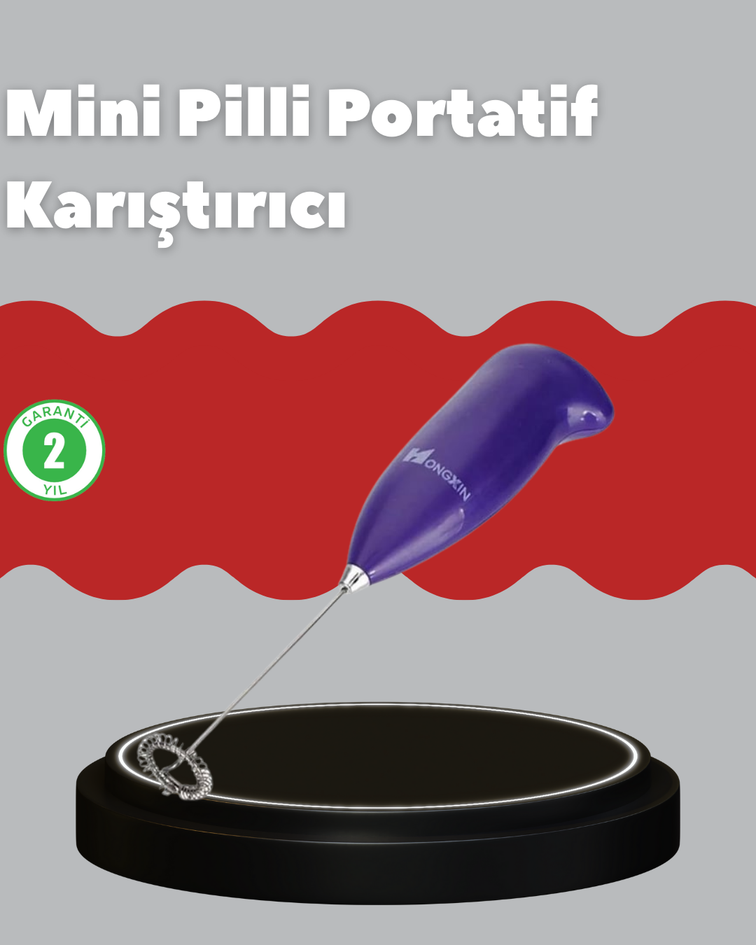 Frappe ve Cappuccino Maker – Taşınabilir Pilli Köpürtücü Mikser - Lisinya