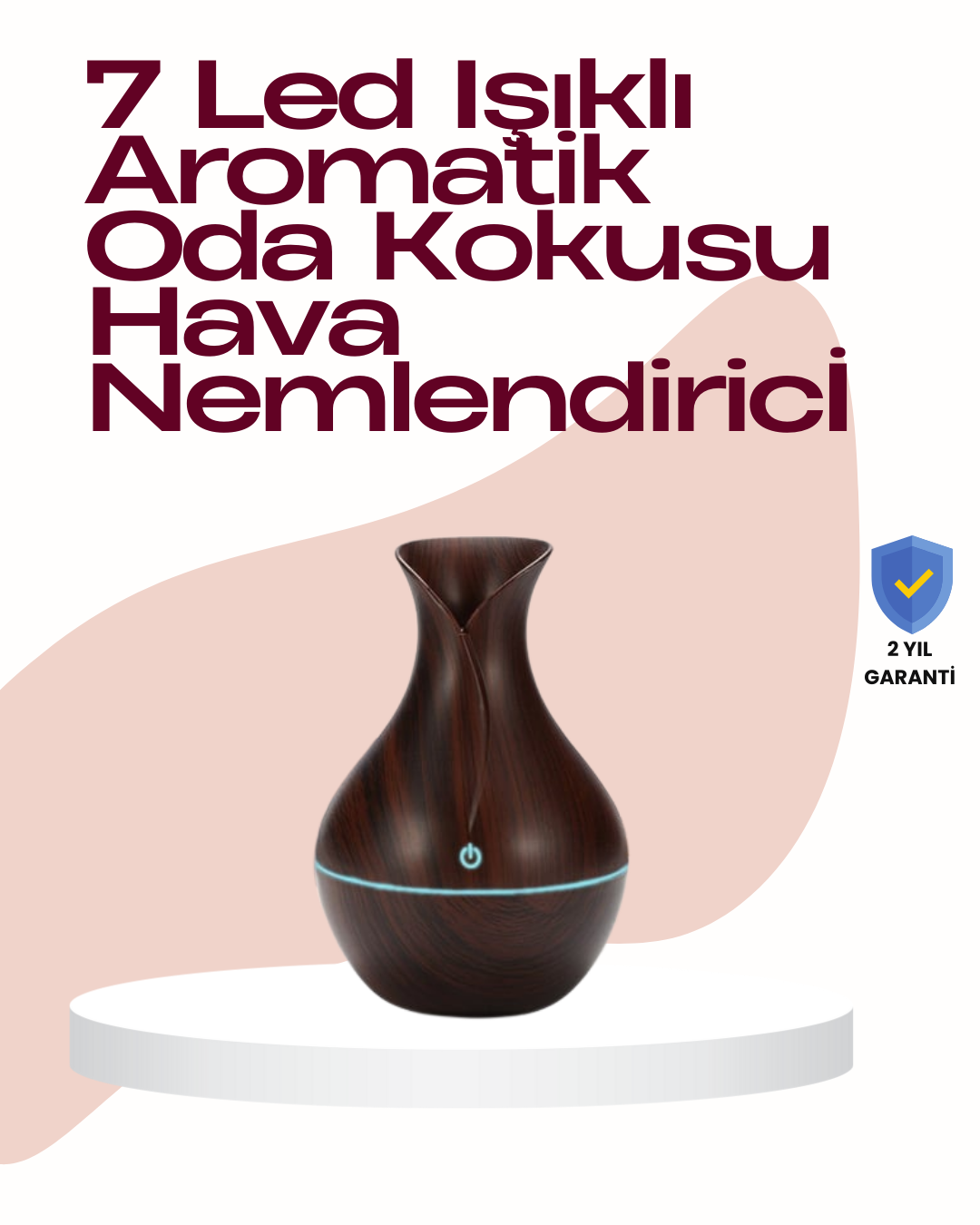 130ml Su Depolu USB Güçlü Kompakt Masaüstü Nemlendirici Difüzör - Lisinya