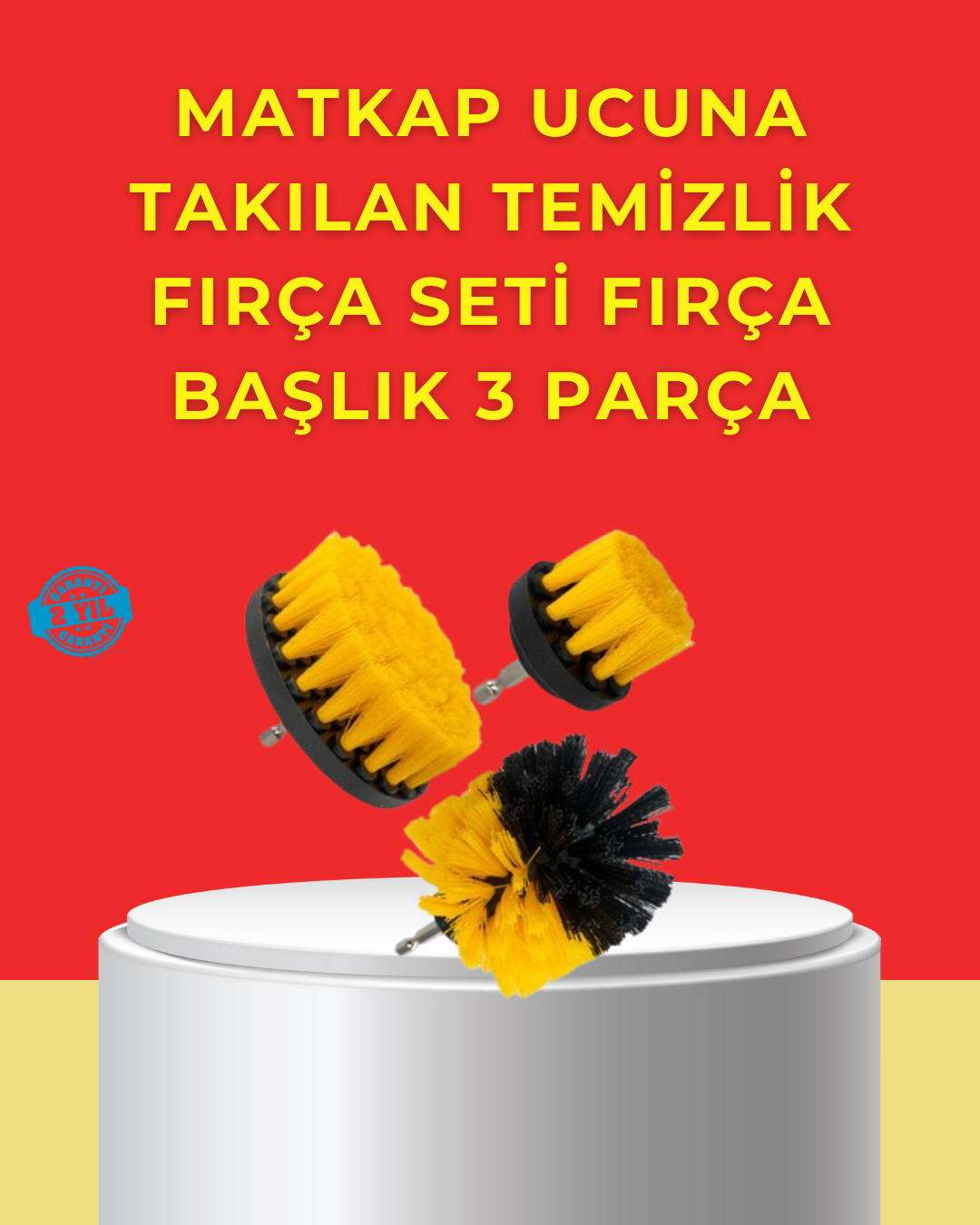 Matkap Ucu Temizlik Aparatı 3’lü Fırça Seti - Lisinya