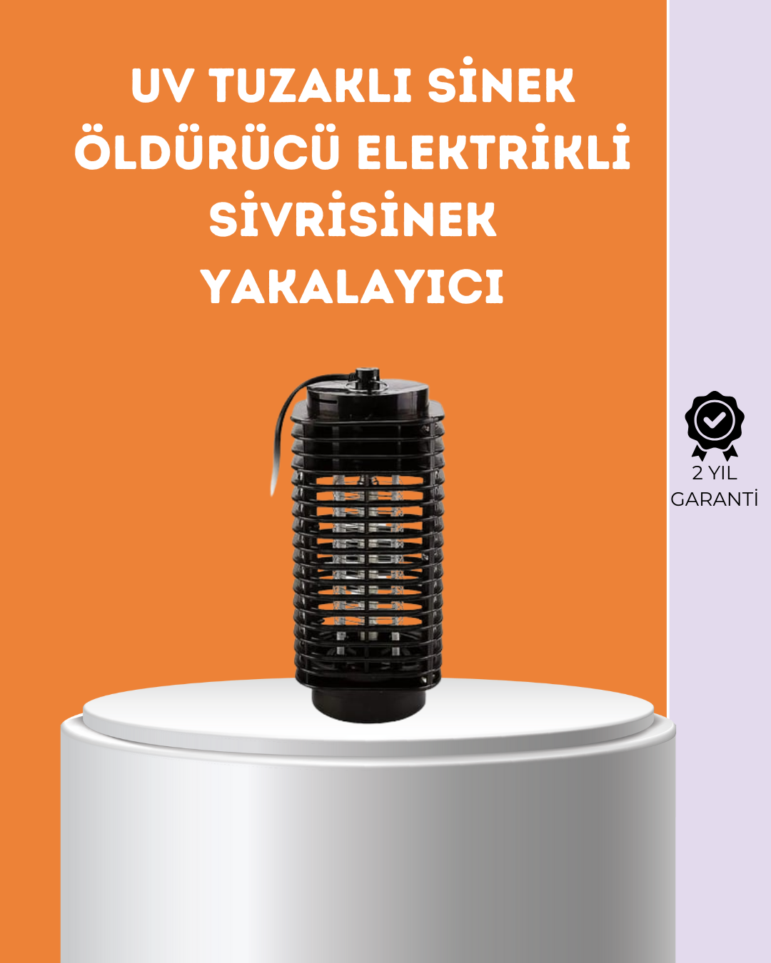 Kimyasal İçermeyen UV Işıklı Böcek ve Sivrisinek Kapanı – Güvenli Kullanım - Lisinya