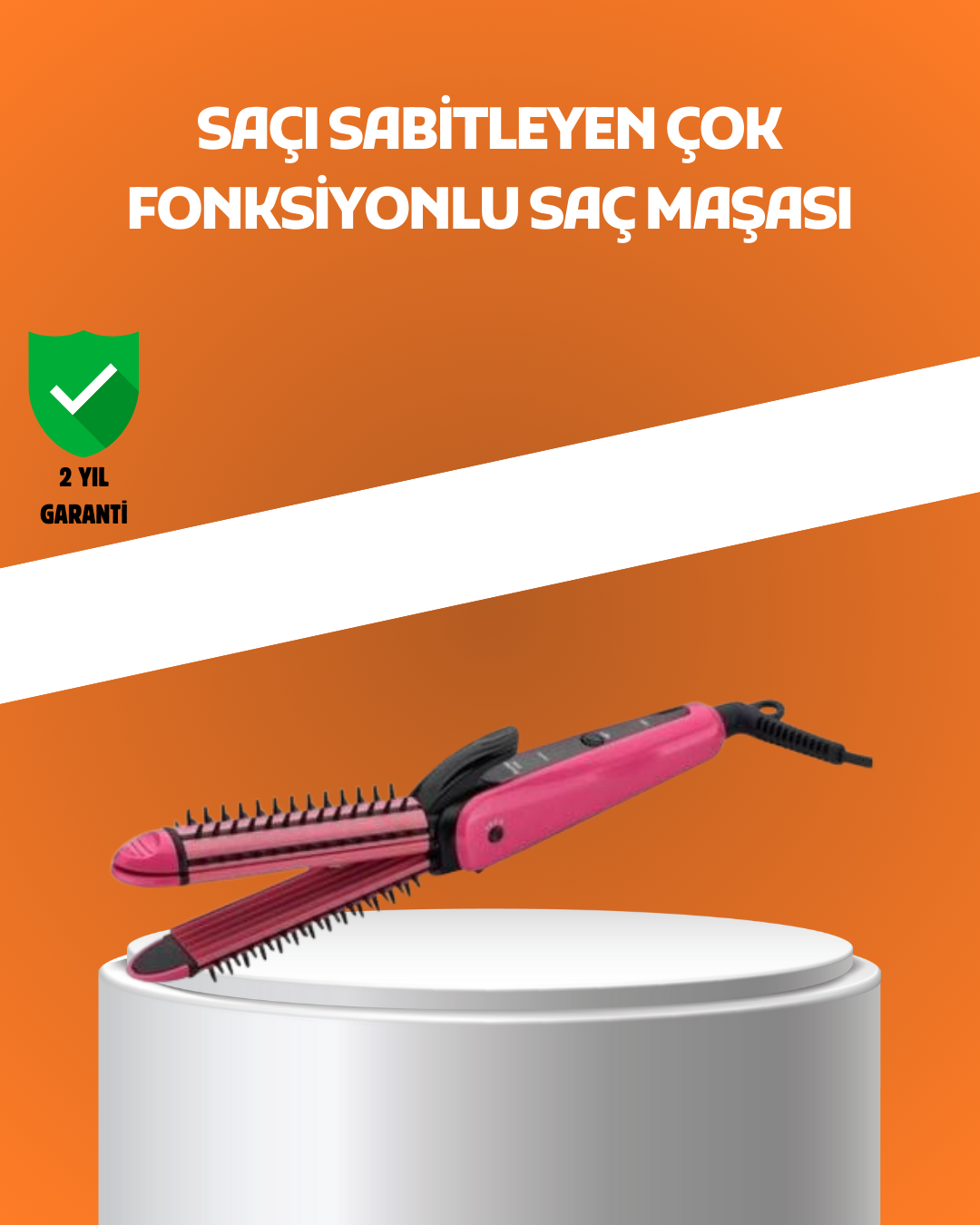 Hızlı Isınan Saç Maşası ve Düzleştirici | Çift Fonksiyonlu - Lisinya