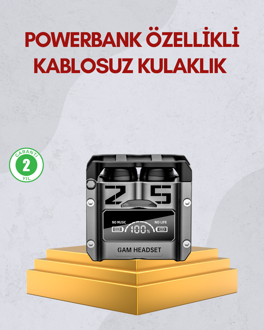 Bluetooth 5.0 Kulak İçi Kulaklık Mikrofonlu Kablosuz Model - Lisinya