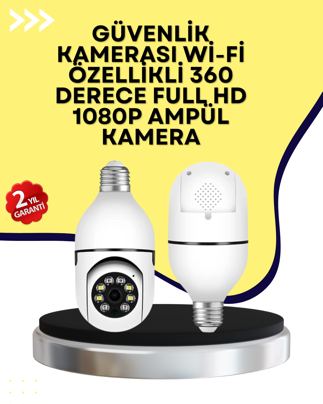 İki Yönlü Ses Destekli Ev Güvenlik Kamerası – Yerel Kayıt Özellikli - Lisinya