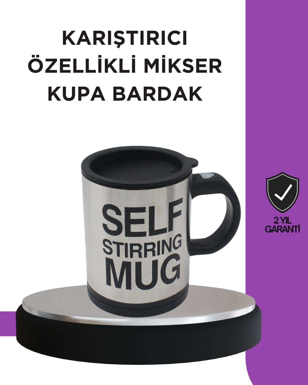 Toz İçecekler İçin Hızlı Karıştırma Özellikli Termos Kupa - Lisinya