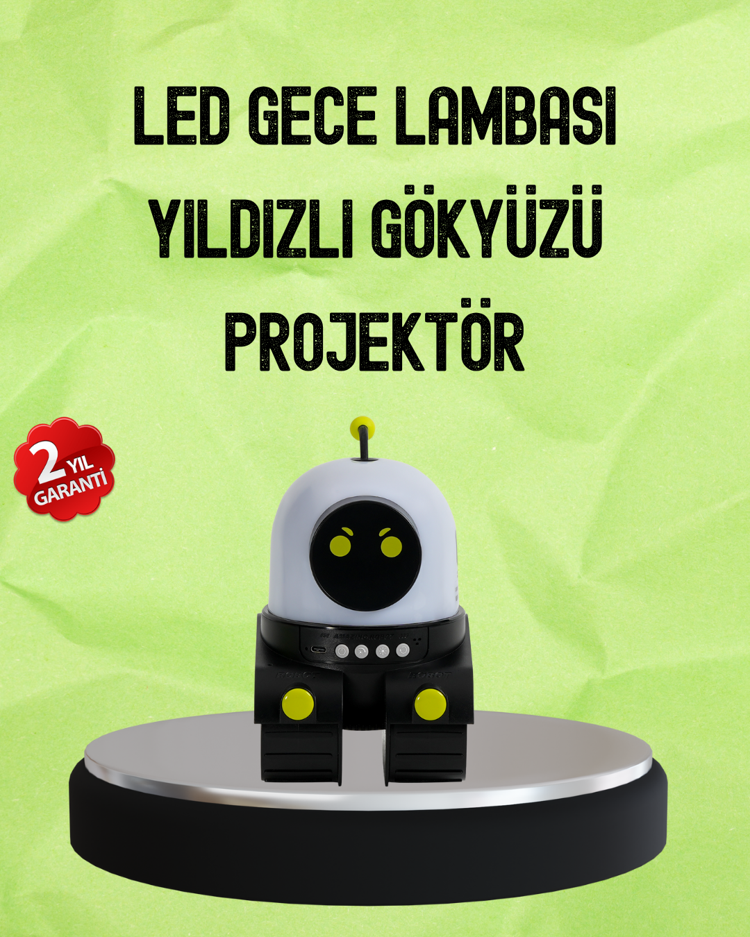 Bluetooth Bağlantılı Yüksek Çözünürlüklü Galaksi Projektör - Lisinya