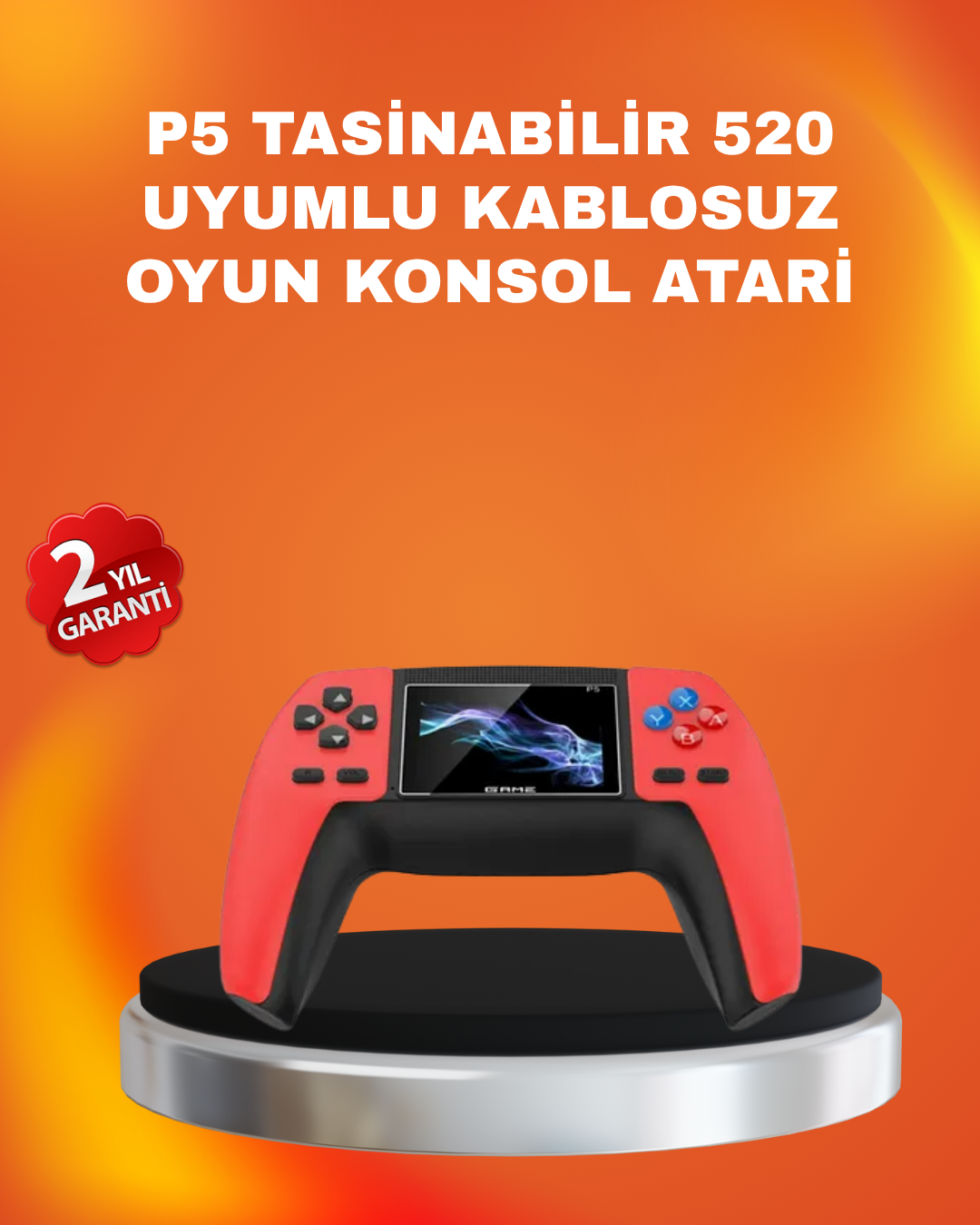 Uzun Pil Ömürlü 520 Oyunlu P5 Retro Konsol - Lisinya