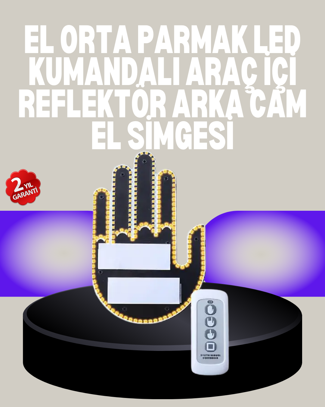 A Kalite Uzaktan Kumandalı LED Park Uyarı Işığı El Figürlü Model - Lisinya A Kalite Uzaktan Kumandalı LED Park Uyarı Işığı El Figürlü Model - Lisinya