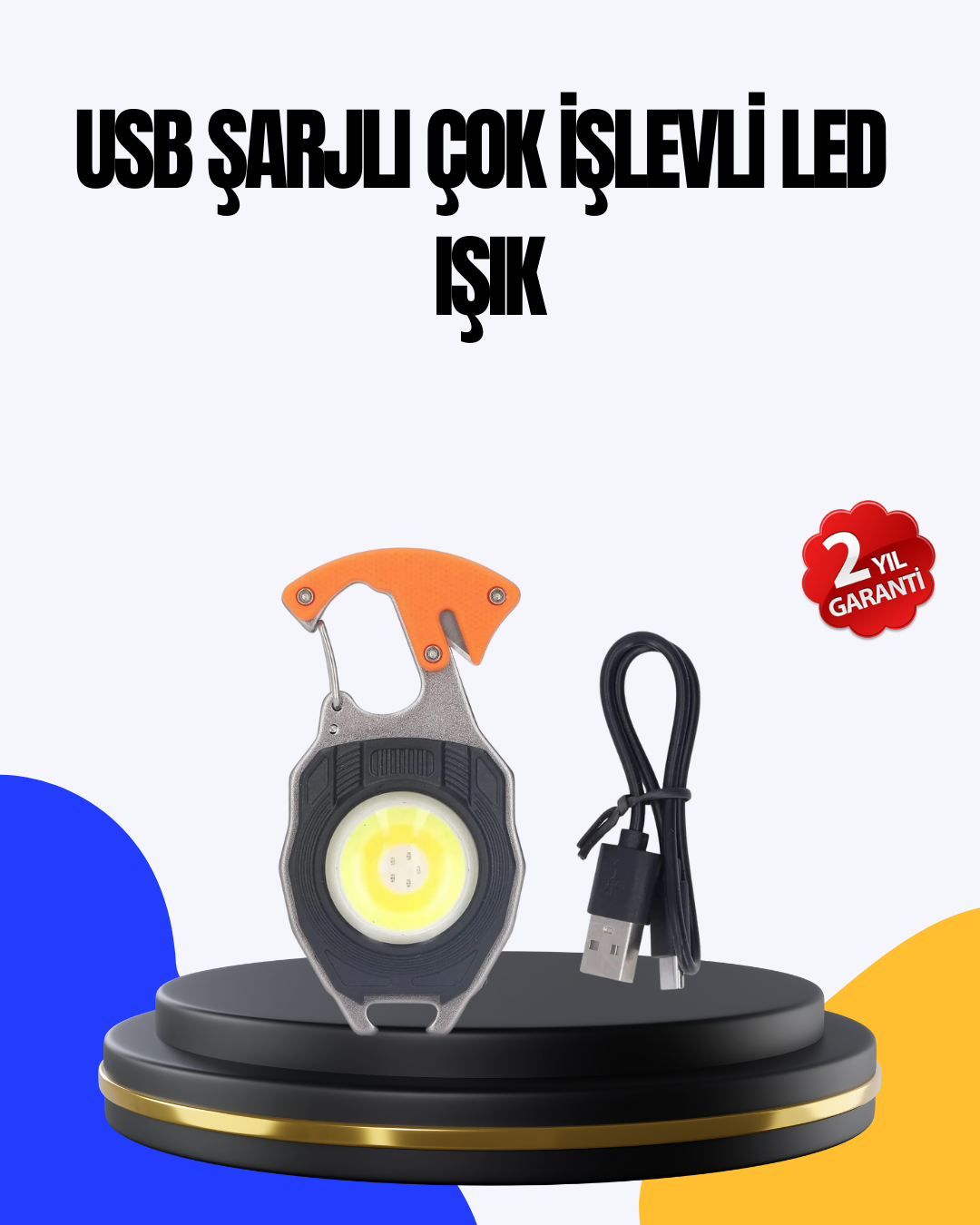 Kamp ve Doğa Yürüyüşü İçin Çok Fonksiyonlu Fener - Lisinya Kamp ve Doğa Yürüyüşü İçin Çok Fonksiyonlu Fener - Lisinya