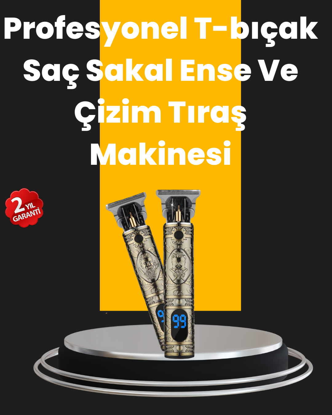 0.1 mm Hassas Kesim Tıraş Makinesi Şarjlı Metal Gövde - Lisinya