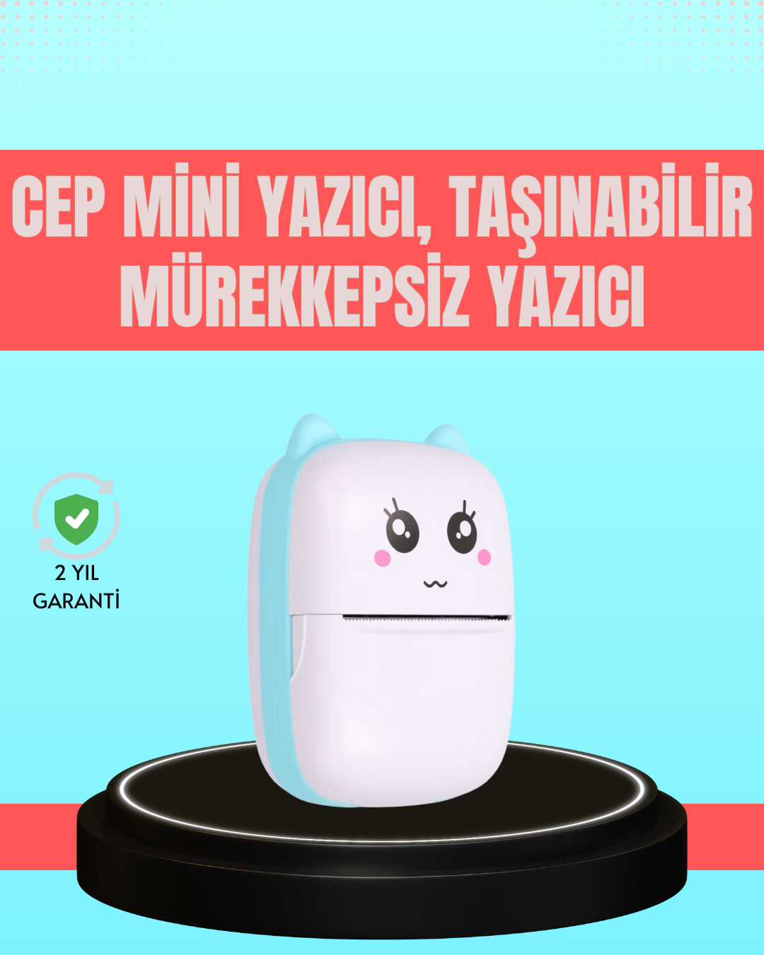 Bluetooth Bağlantılı Mini Termal Yazıcı Öğrenci ve Ofis İçin - Lisinya