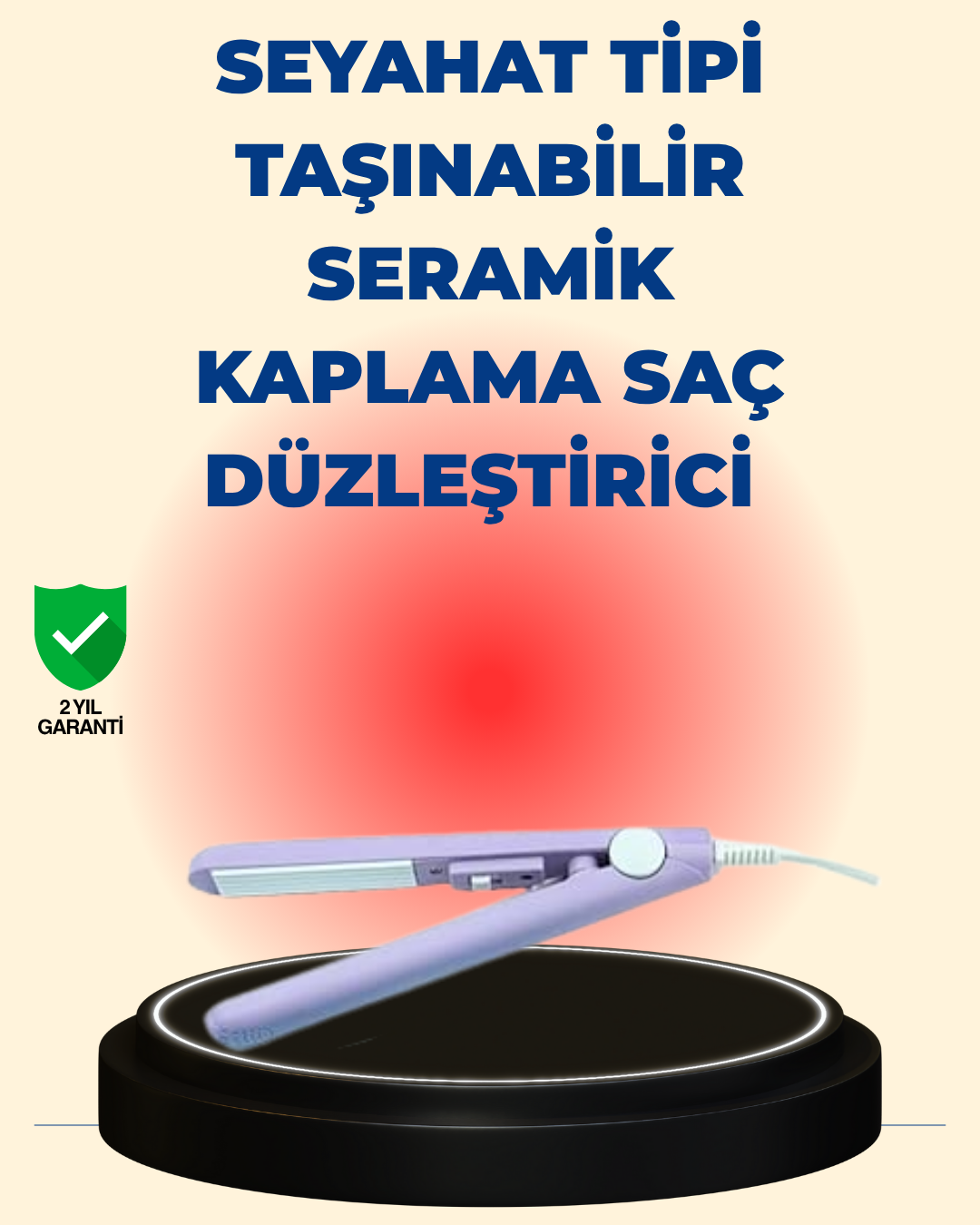 2’si 1 Arada Saç Düzleştirici ve Bukle Maşası – Düz ve Kıvırcık Saçlara Uygun Çok Yönlü Kullanım - Lisinya