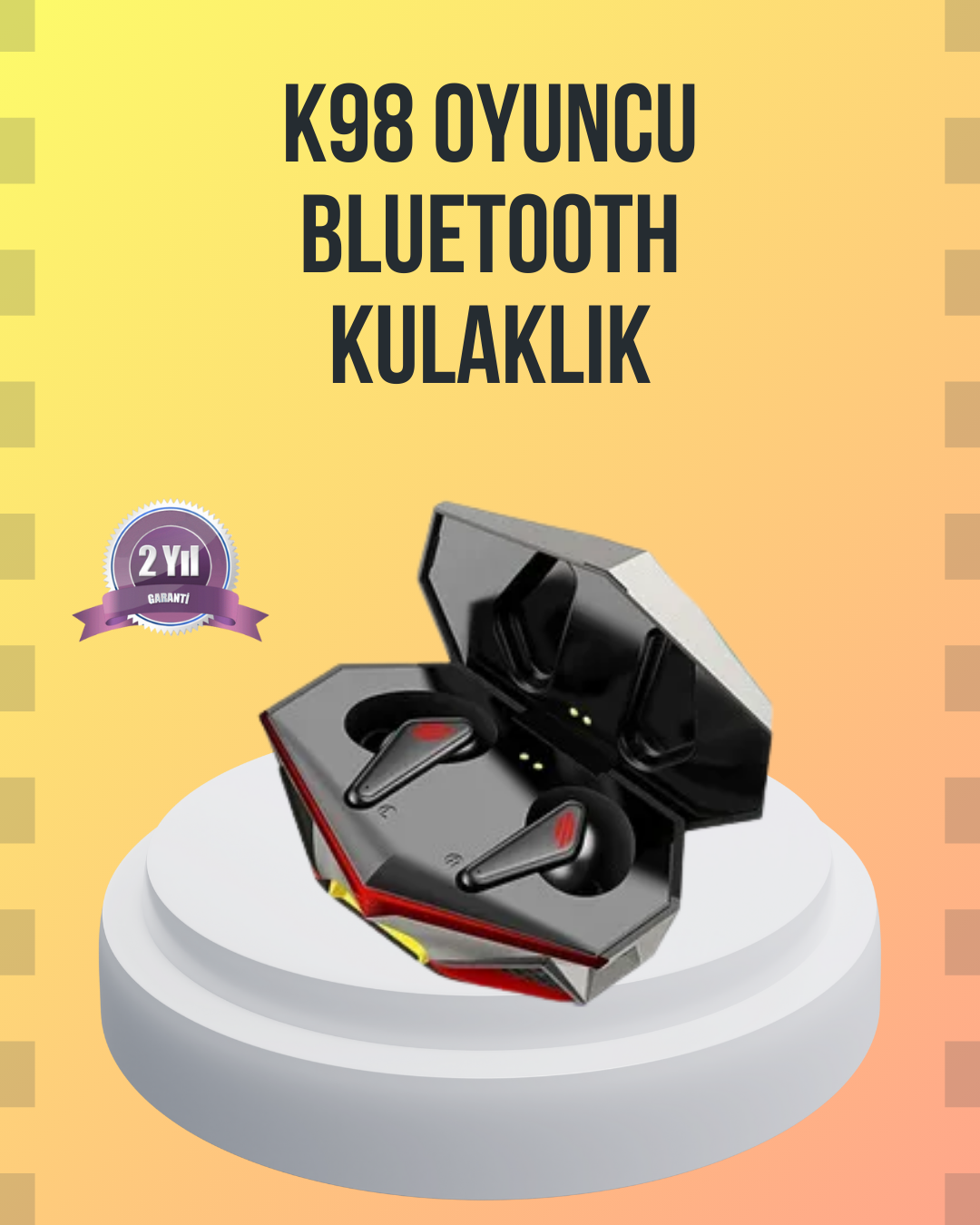 Kablosuz Bluetooth Gaming Kulaklık Suya Dayanıklı - Lisinya