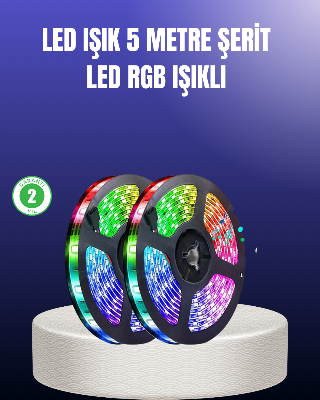 Enerji Tasarruflu RGB Şerit LED 5 Metre - Lisinya Enerji Tasarruflu RGB Şerit LED 5 Metre - Lisinya