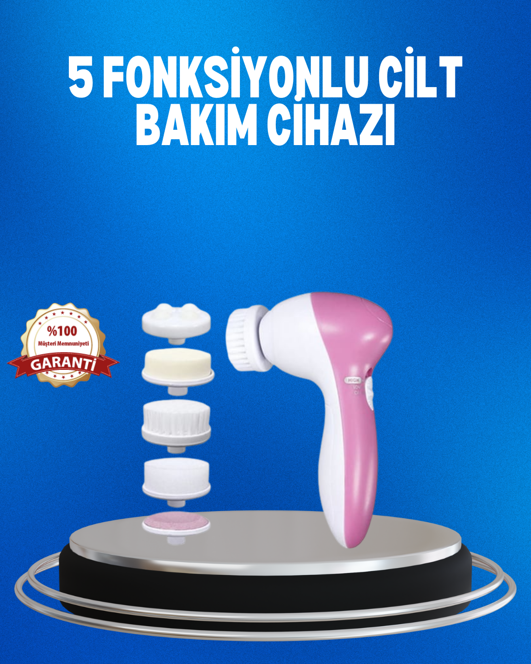 Taşınabilir 5 in 1 Elektrikli Cilt Temizleyici - Lisinya Taşınabilir 5 in 1 Elektrikli Cilt Temizleyici - Lisinya