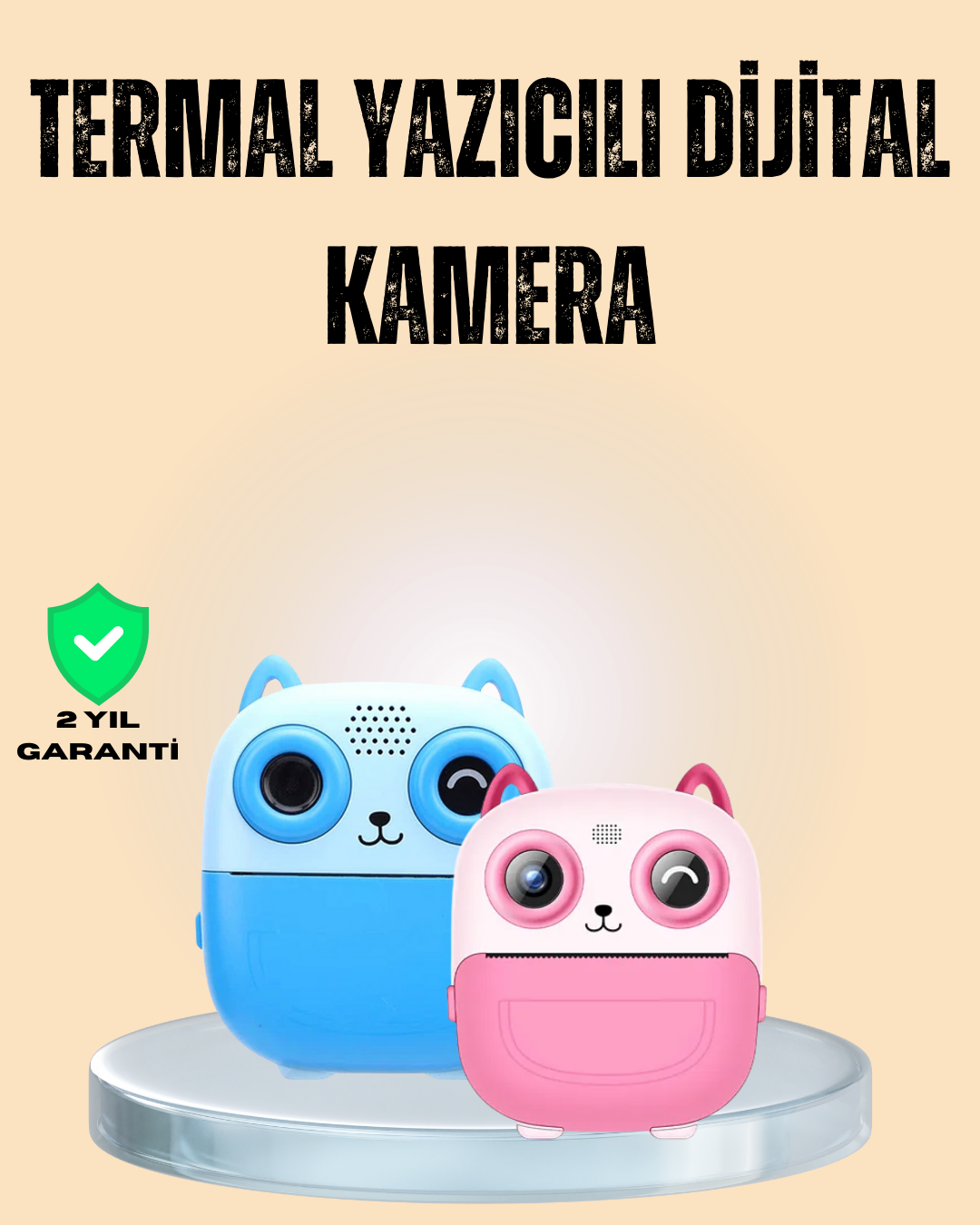 Çocuklar İçin Eğlenceli Dijital Kamera 1300mAh Şarjlı - Lisinya